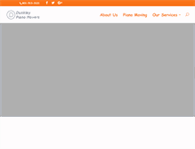 Tablet Screenshot of dunkleypianomovers.com